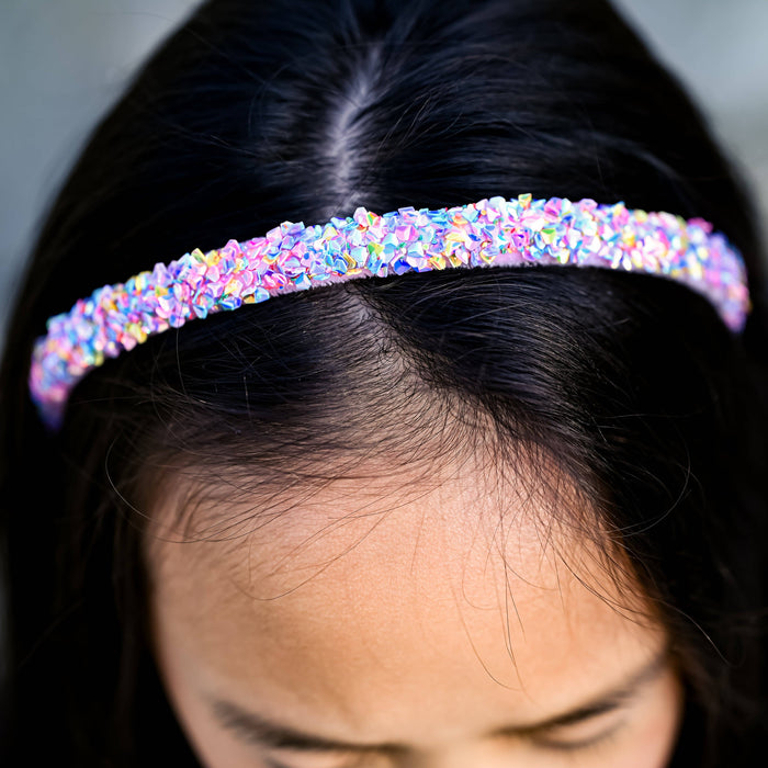 Thin Sequin Headband, Assorted Colors