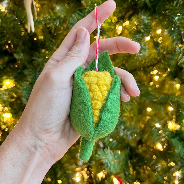 Corn Felt Wool Ornament