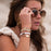 K'lani "Rise" Cream and Tan With Gold & Sun Accents Hair Tie Bracelets