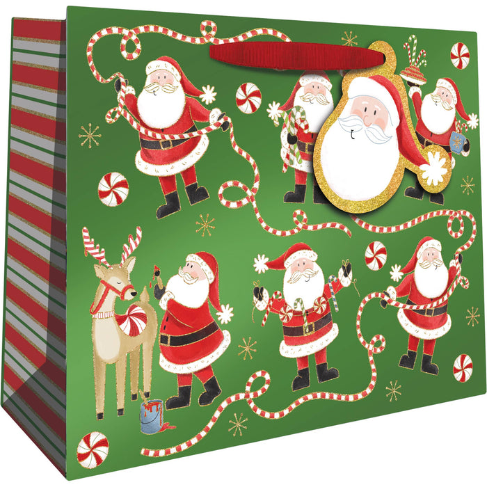 Jolly Santa Medium Gift Bag