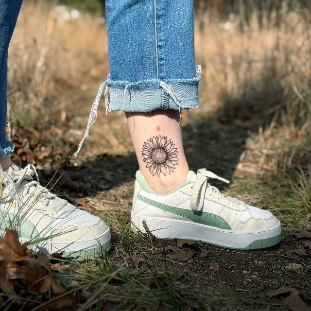 Sunflower Temporary Tattoo