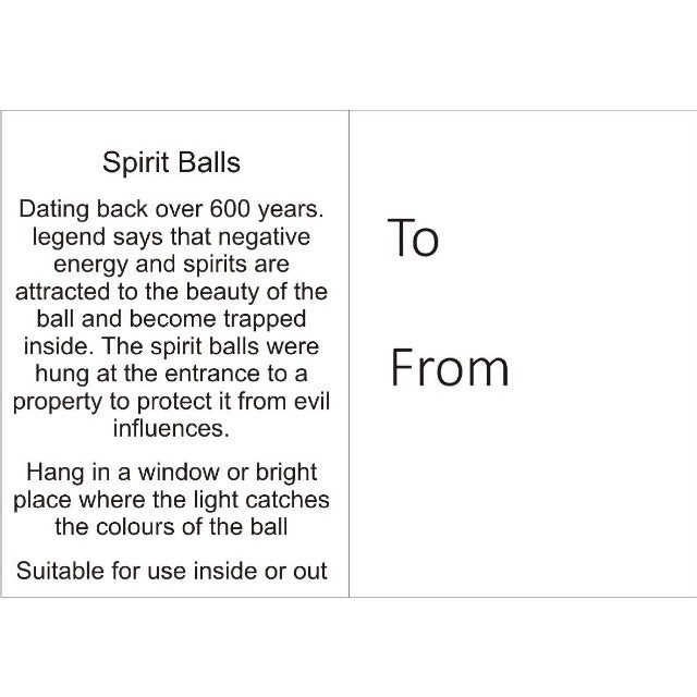 10cm Spirit Ball - Multicoloured