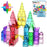 PicassoTiles 61pc Magnetic Tile Building Set with Bag