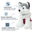 Tall Tails Husky Squeaker Dog Toy