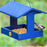 Backyard Nature Recycled Plastic Fly-Through Feeder, Blue