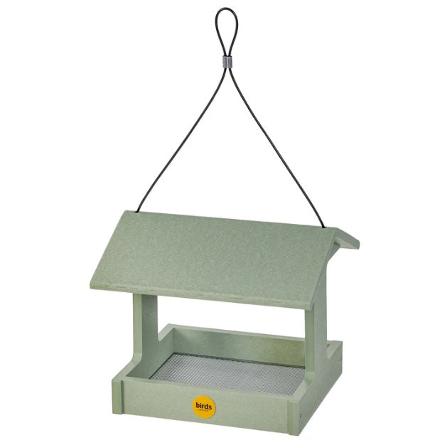 Backyard Nature Fly-thru Bird Feeder in Sage Green Recycled