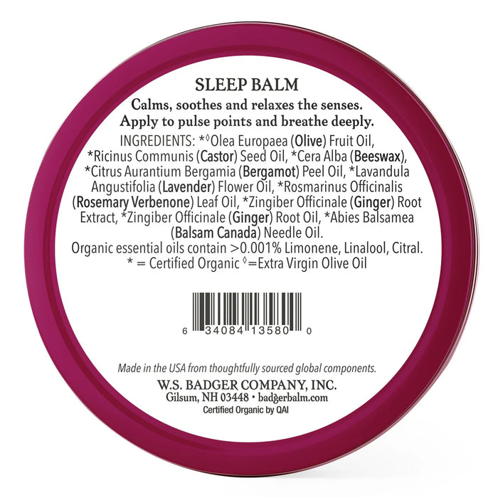 Badger Sleep Balm Lavender & Bergamot