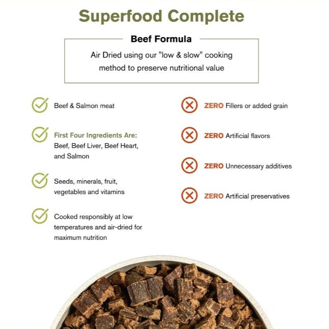 Badlands Ranch Superfood Complete Beef Air-Dried Dog Food