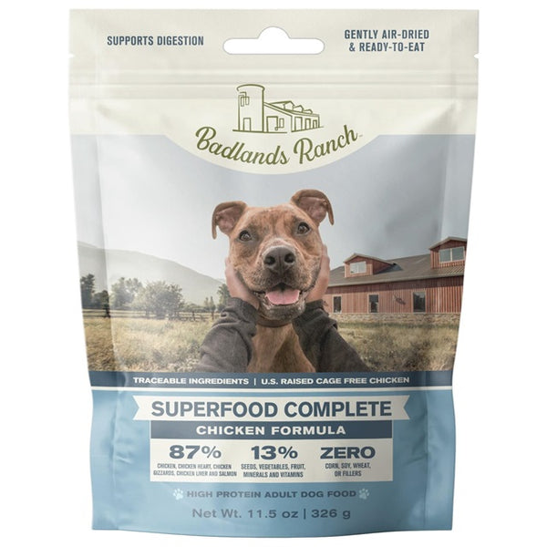 Badlands Ranch Superfood Complete Chicken Air-Dried Dog Food 24 oz