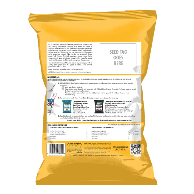 Jonathan Green Black Beauty Tall Fescue Grass Seed