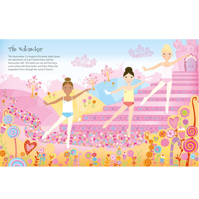 Sticker Dolly Dressing Ballerinas Sticker Book, Usborne