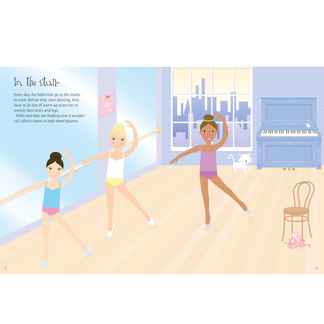 Sticker Dolly Dressing Ballerinas Sticker Book, Usborne