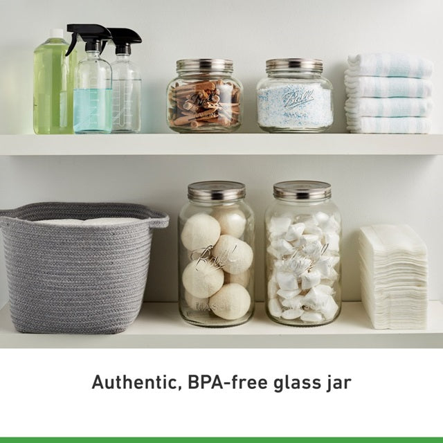 Ball Decorative Glass Storage Jar, 64 oz. (Half Gallon)