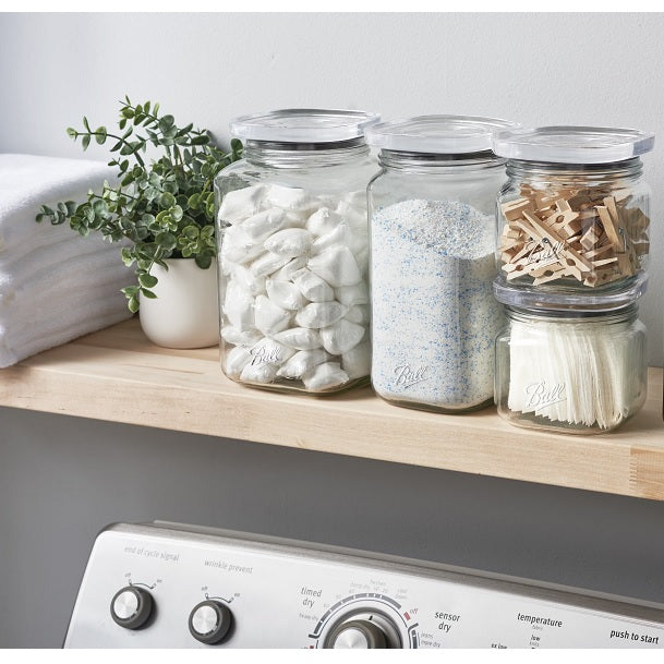 Ball Stack and Store Glass Jar, 1 Quart