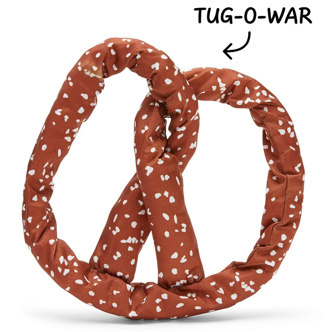Bark Paula's Park Slope Pretzel Plush Dog Toy