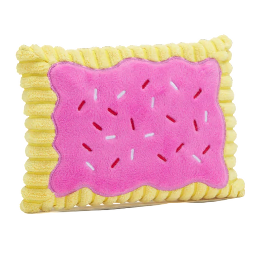 Bark Toaster Pastry Squeaky Plush Dog Toy, Medium
