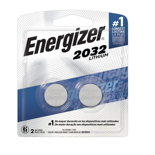 Energizer Lithium 2032 Batteries 2 Pack