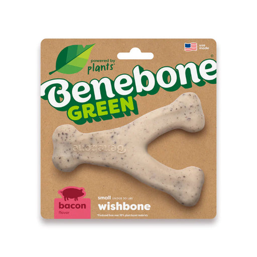 Benebone Green Wishbone Bacon Dog Chew Small