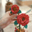 3D Wooden Flower Puzzle: Red Camellia