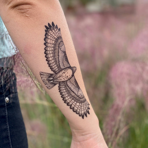 Hawk Temporary Tattoo