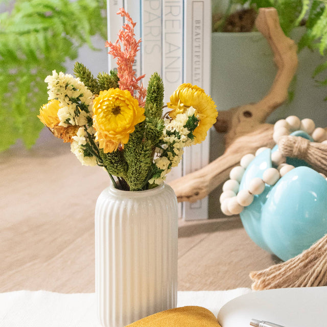 Golden Glow Mini Dried Floral Bouquet Bundle