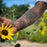 Sunflower Temporary Tattoo