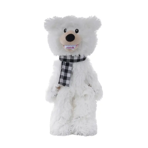 Tall Tails Stuffless Polar Bear Squeaker Dog Toy
