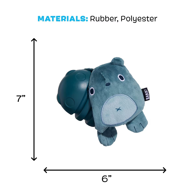 Bark Super Chewer Grey Bear Hugger Dog Toy Large