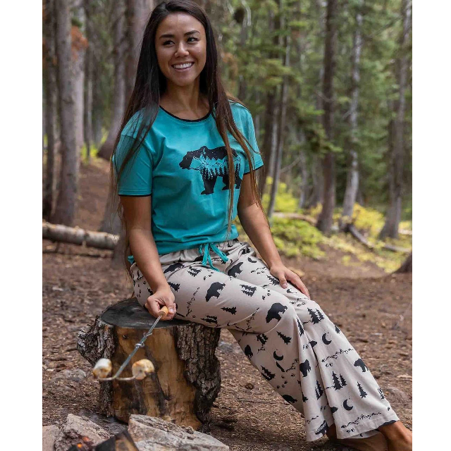 LazyOne Mountain Bear Women's Regular Fit PJ Pant