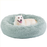 The Original Calming Donut Shag Cat & Dog Bed Sage