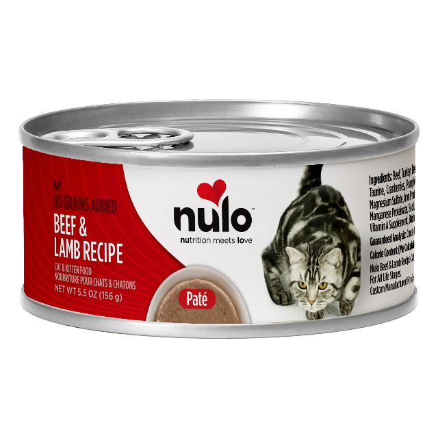 Nulo Paté Beef & Lamb Recipe for Cats 5.5oz