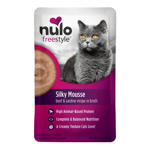 Nulo FreeStyle Silky Mousse Beef & Sardine Recipe for Cats 2.8oz