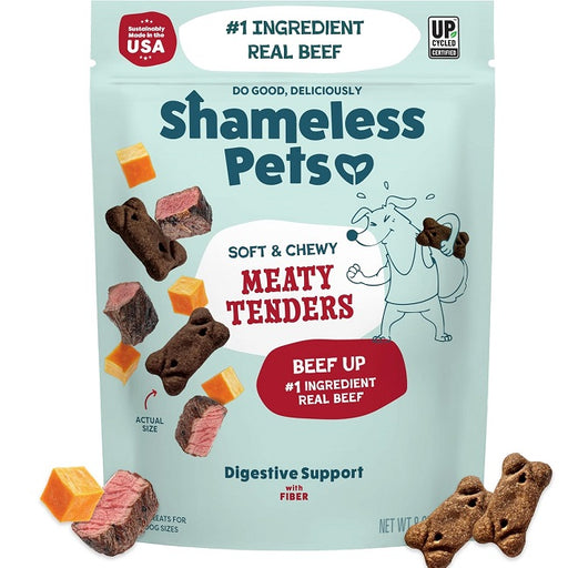 Shameless Pets Beef Up Meaty Tenders Soft & Chewy Dog Treats 8oz