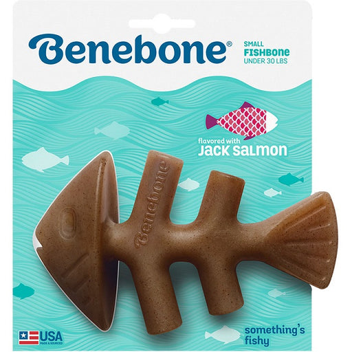 Benebone Fishbone Salmon Dog Chew, Small