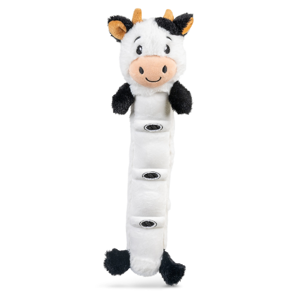 Growl Noodles Bessie the Cow Plush Dog Toy