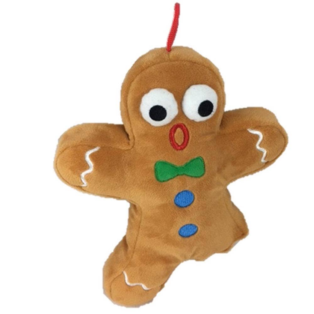 Ginger Snapped Plush Gingerbread Dog Toy