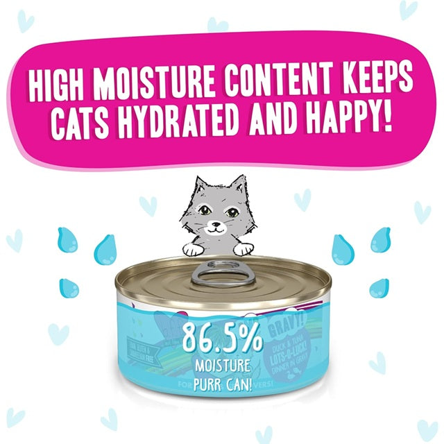 BFF OMG Lots-O-Luck! Duck & Tuna Dinner in Gravy Grain-Free Cat Food, 5.5-oz Can