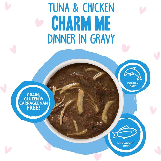 BFF OMG Charm Me Tuna & Chicken Dinner in Gravy Cat Food, 3-oz Pouch