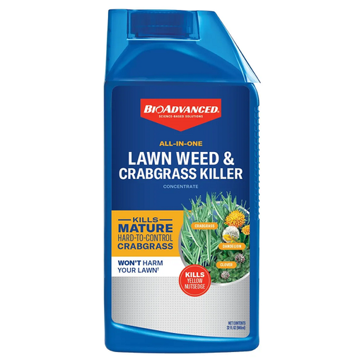 BioAdvanced All-In-One Lawn Weed & Crabgrass Killer, 32 oz Concentrate