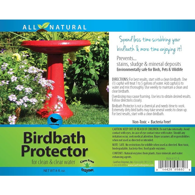 Carefree Enzymes Birdbath Protector 8 oz.