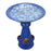 Ceramic Birdbath Planter, Blue