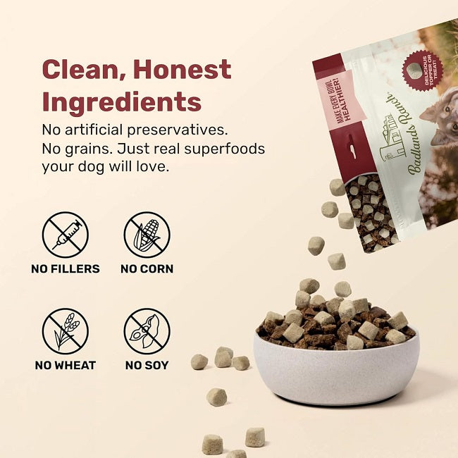 Badlands Ranch Superfood Nuggets, Bison & Kale Formula 8 oz