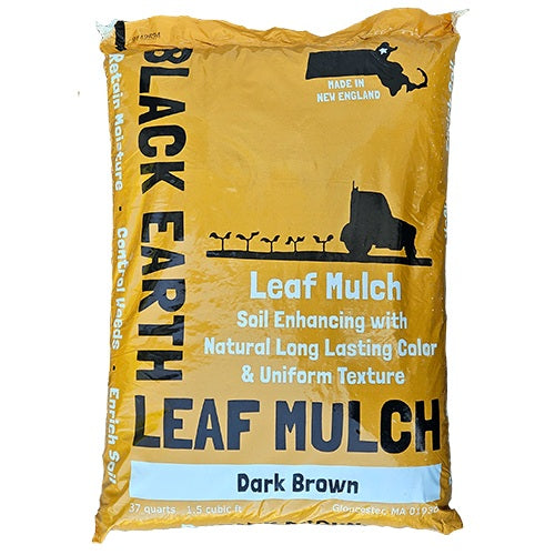 Black Earth Dark Brown Leaf Mulch 1.5 Cu. Ft.