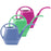 Bloem Aqua Rite 56 oz. Plastic Watering Can