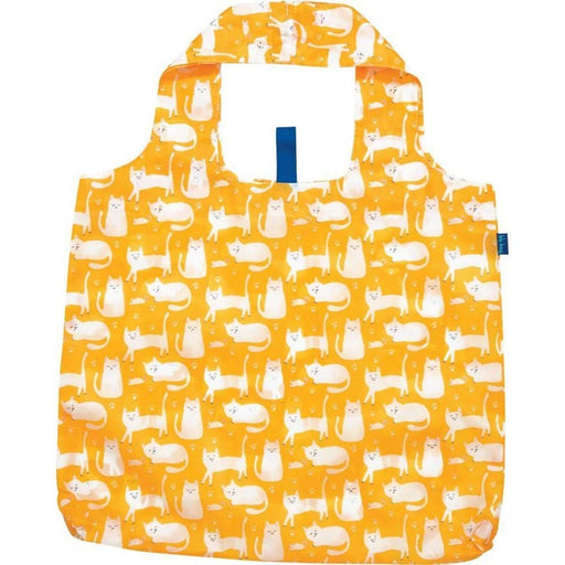Kitty Cats Yellow Blu Bag Eco Reusable Shopping Tote
