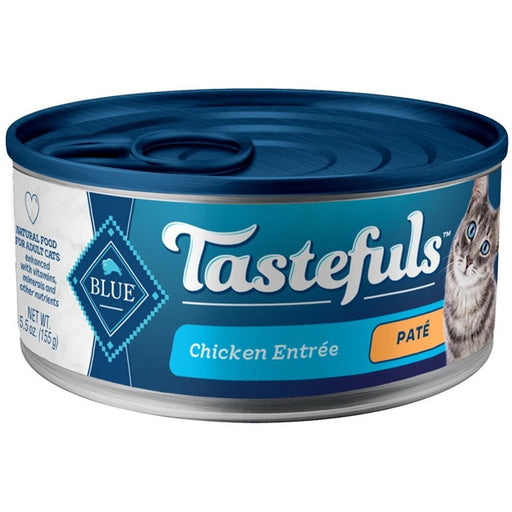 Blue Buffalo Tastefuls Chicken Entree Pate Wet Cat Food, 5.5 oz Can