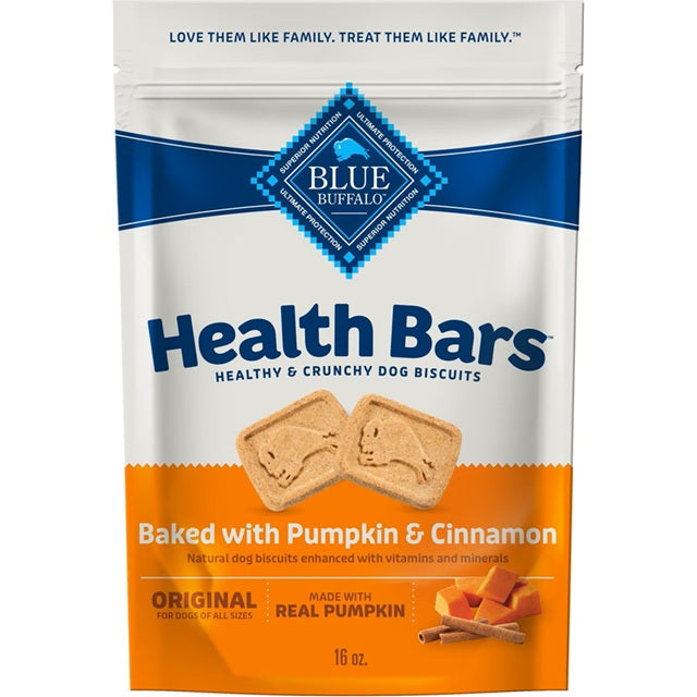 Blue Health Bars Baked With Pumpkin & Cinnamon Dog Treats 16-oz.