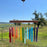 Blue Handworks Rainbow Color Spectrum Glass & Driftwood Wind Chime