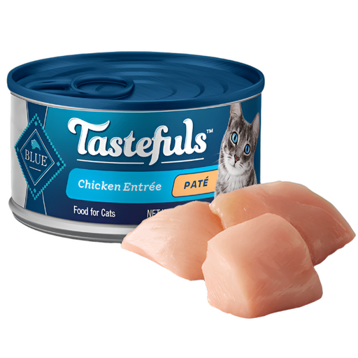 Blue Buffalo Tastefuls Chicken Entree Pate Wet Cat Food, 3-oz Can