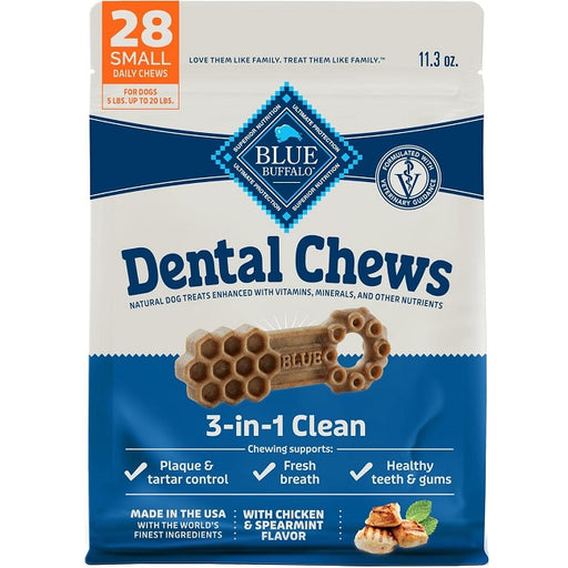 Blue Buffalo Dental Chews for Dogs, Small Size (5-20 lbs.)